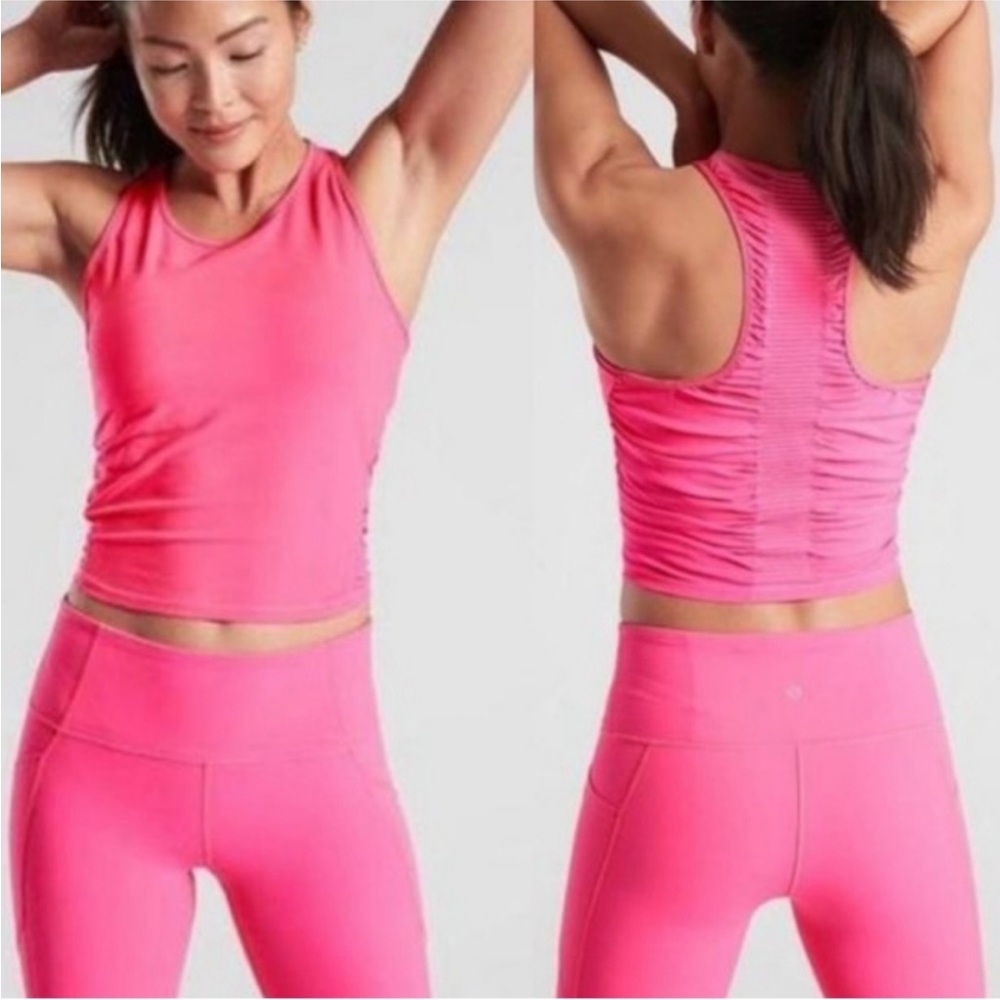 Athleta Pink Bakasana Crop Tank